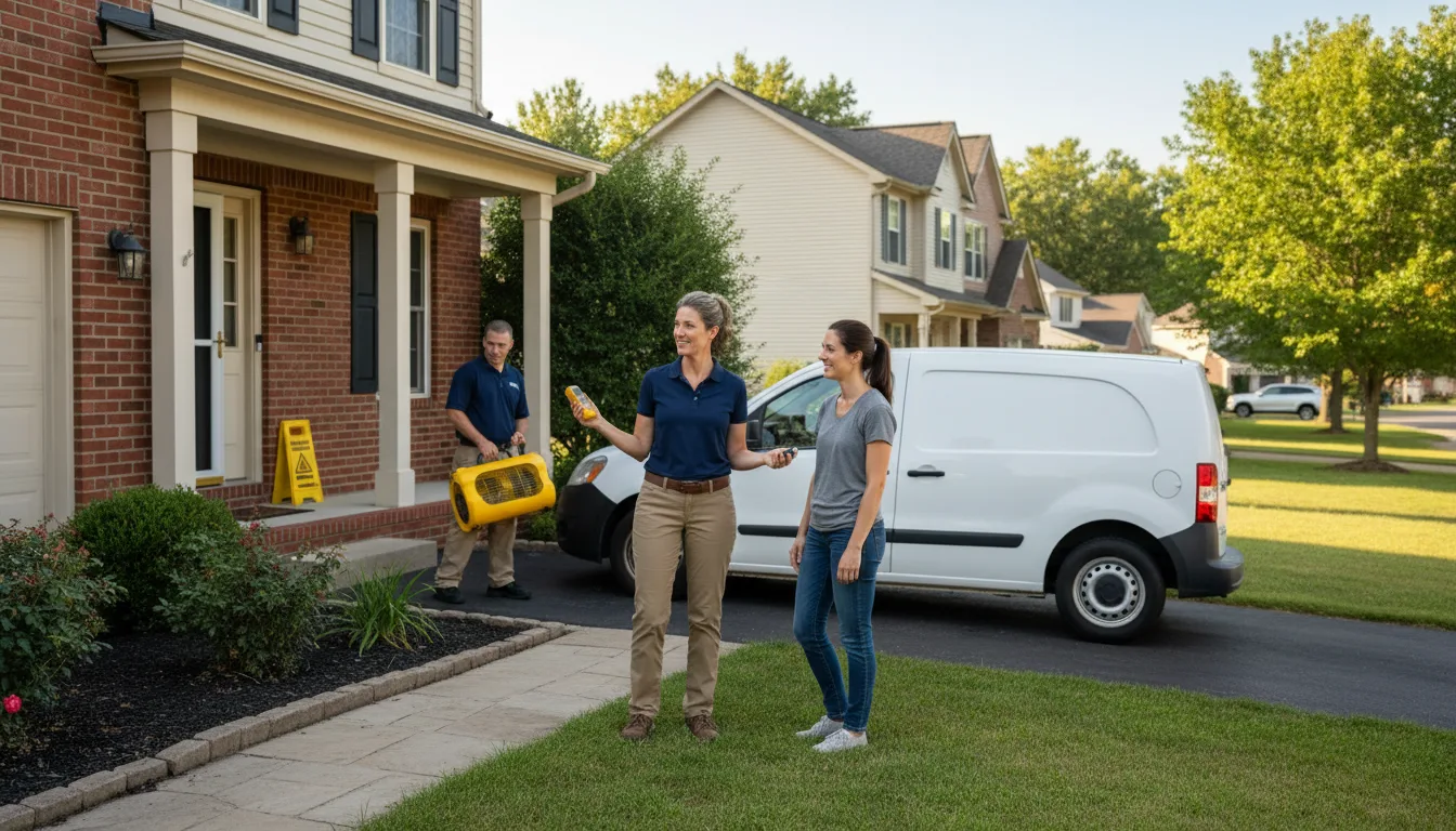 Water restoration image for Water Damage & Restoration Services in Gunlock, KY